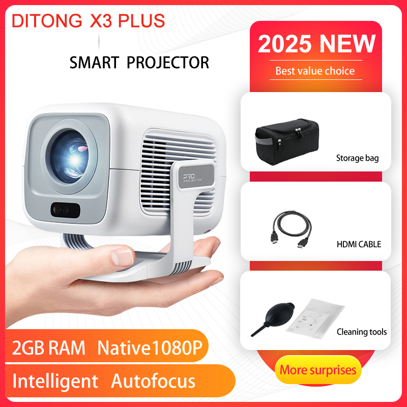 Home Cinema Focal - Proiettore DITONG X3 Plus HD Nativo