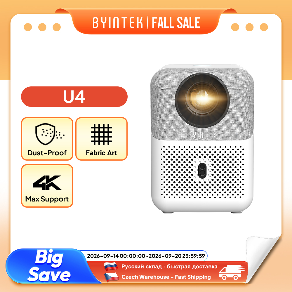 Home Cinema Focal - Proiettore Mini BYINTEK Full HD U4