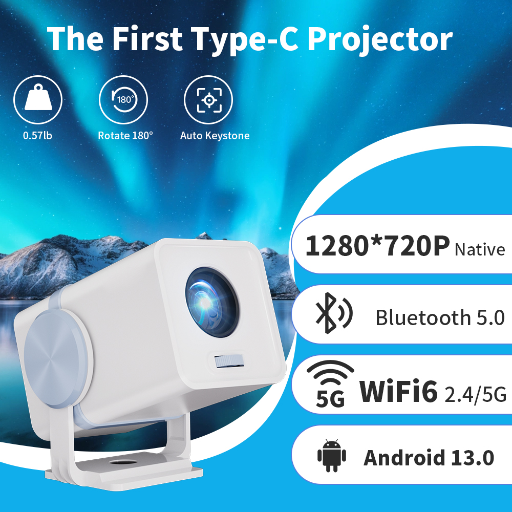 Home Cinema Focal - Proiettore DESS Android 13 Dual Band