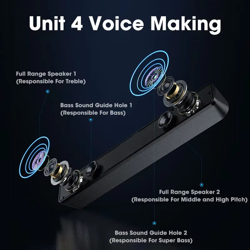 Soundbar Bluetooth 5.0 con Aud - Home Theater Speaker recensione e prezzo