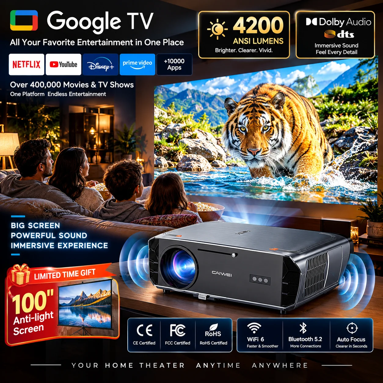 Proiettore Video 4K HDR UHD 42 - Home Cinema Focal recensione e prezzo